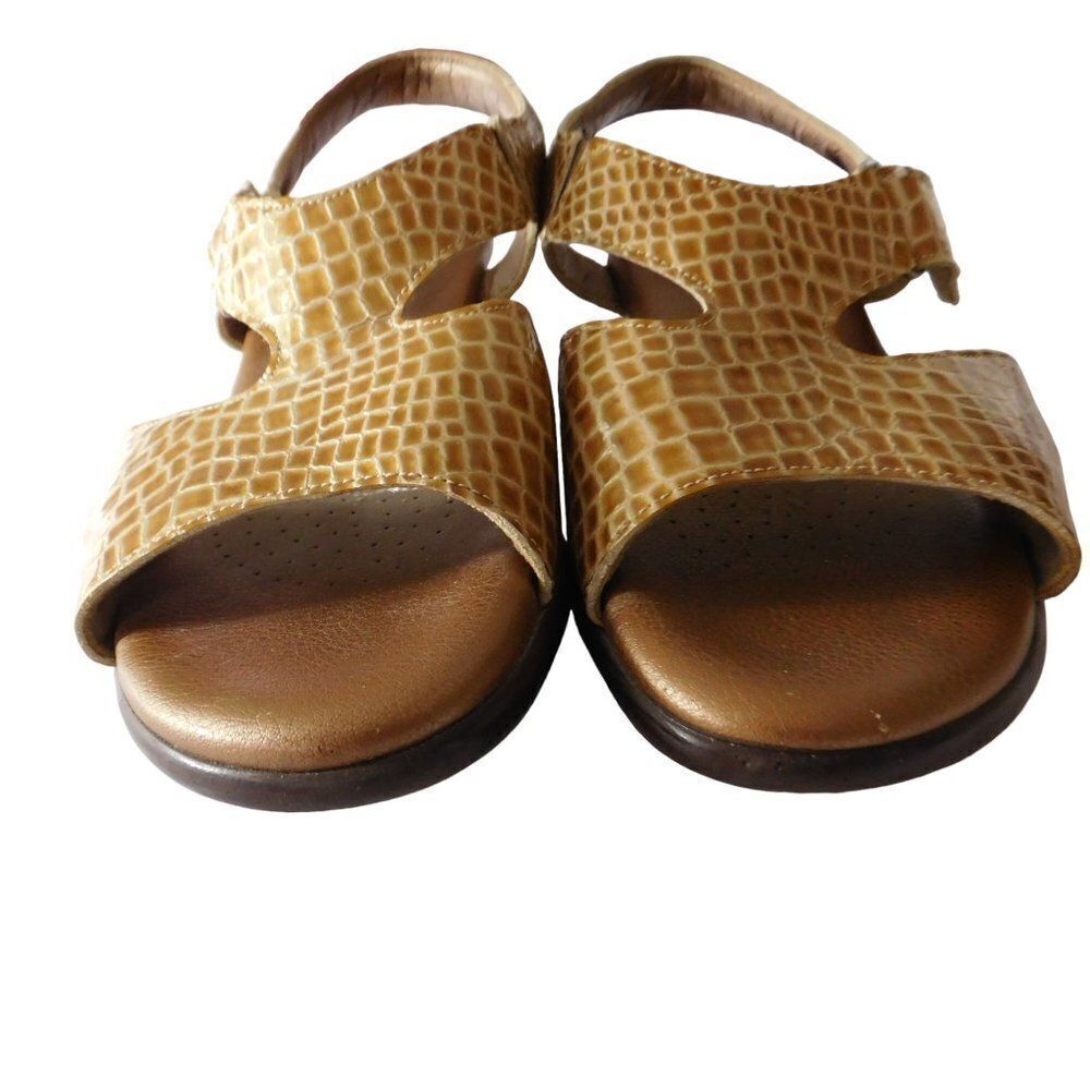 SAS Women's Size 6 M Sandals Tripad Comfort‎ Suntimer Beige Gold Slingback - Picture 3 of 8